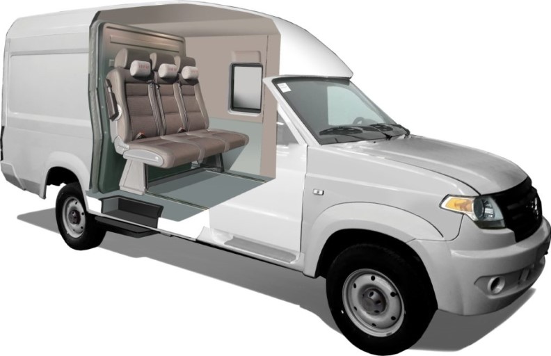 УАЗ показа семеен товаро-пътнически фургон
