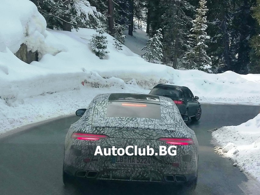 Само в Autoclub: Mercedes тества AMG GT 4-Door Coupe и E-Class комби