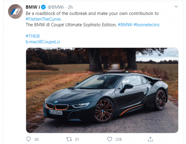 BMW ядоса хората в САЩ с изказване за коронавирус, извини се бързо след това