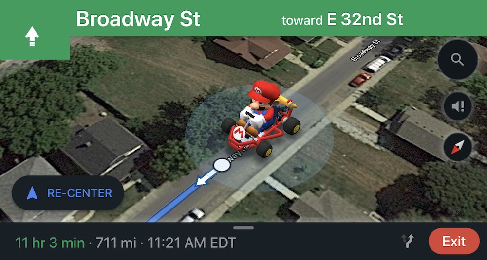 Само тази седмица: играй Mario Kart в Google Maps (видео)
