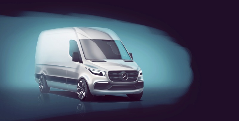 Първа визия от новото поколение Mercedes Sprinter