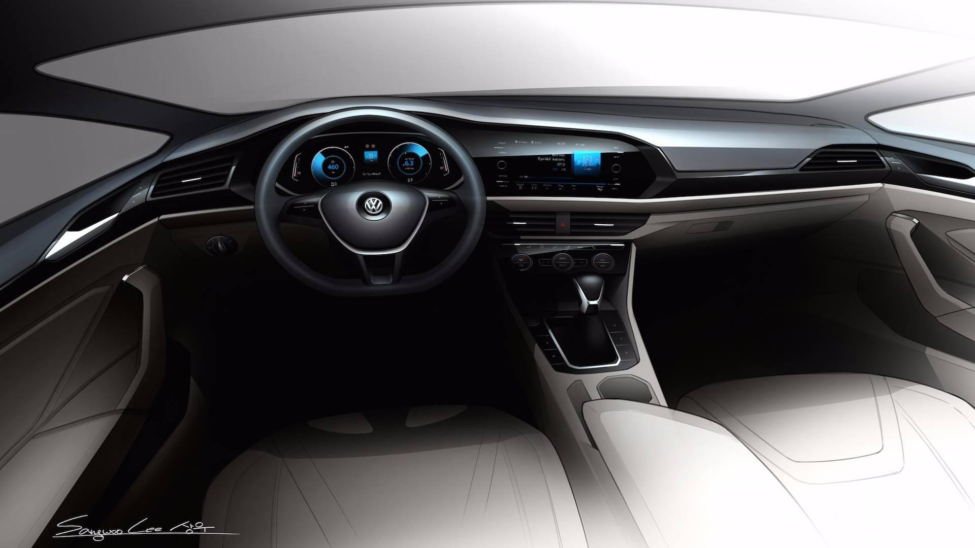 Volkswagen показа и интериора на новата Jetta