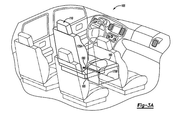 Ford патентова иновационен салон за безпилотен автомобил
