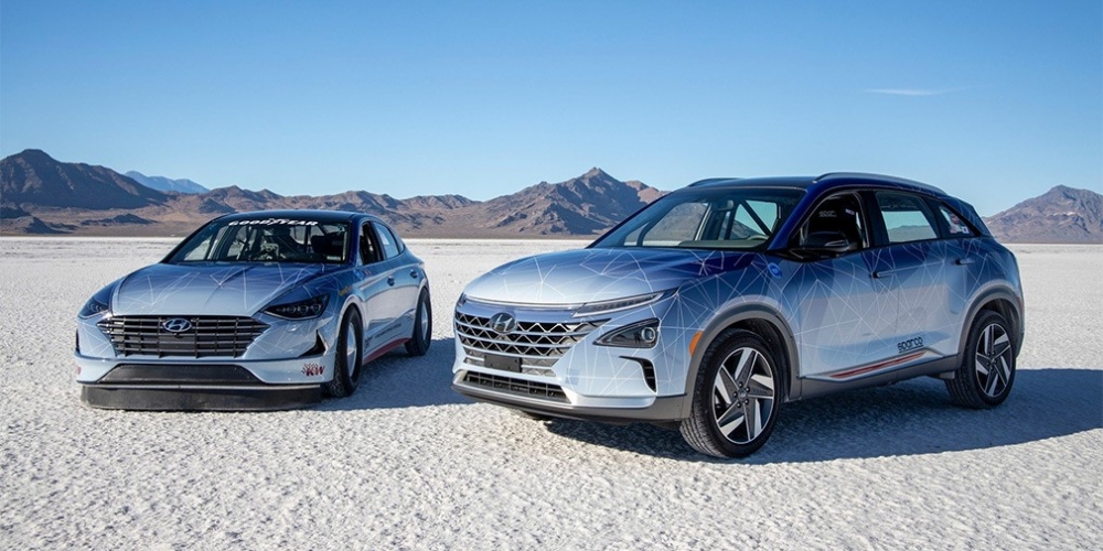 Hyundai с рекорд на Боневил за хибридни и водородни коли