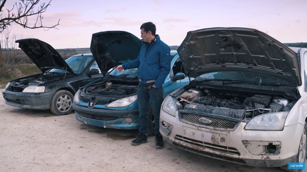 Колко време ще издържат без масло – Honda Civic срещу Ford Focus и Peugeot 206 (видео)