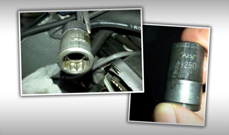 Откриха част от гаечен ключ в двигател на Mitsubishi Lancer Evo