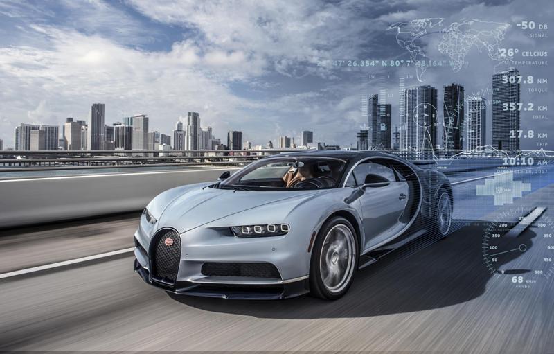 Bugatti със система за следене на своите хиперавтомобили