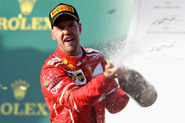 Фетел и Ferrari започнаха сезона с победа