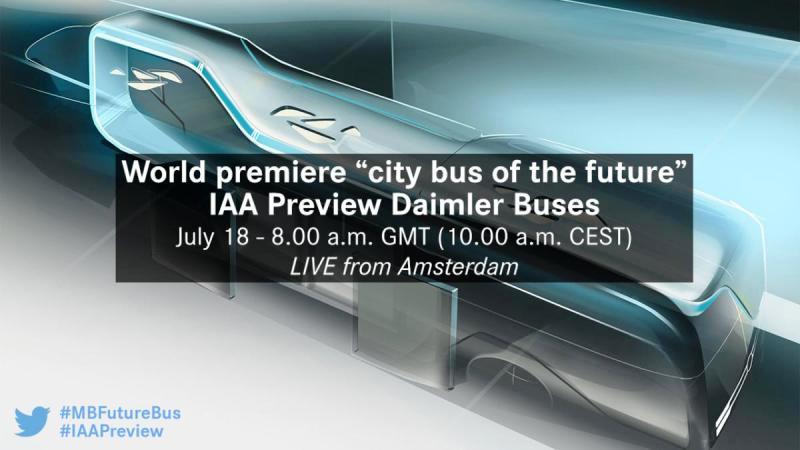 На 18 юли Daimler показва в Амстердам градския рейс на бъдещето (LIVE STREAM)