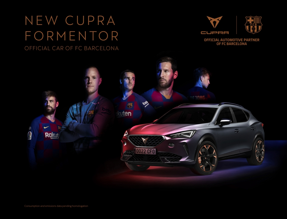 Cupra Formentor вече е официален превозвач на "Барселона"