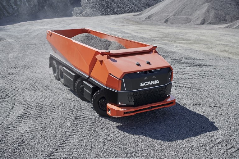 Напълно автономен концептуален камион без кабина – Scania AXL