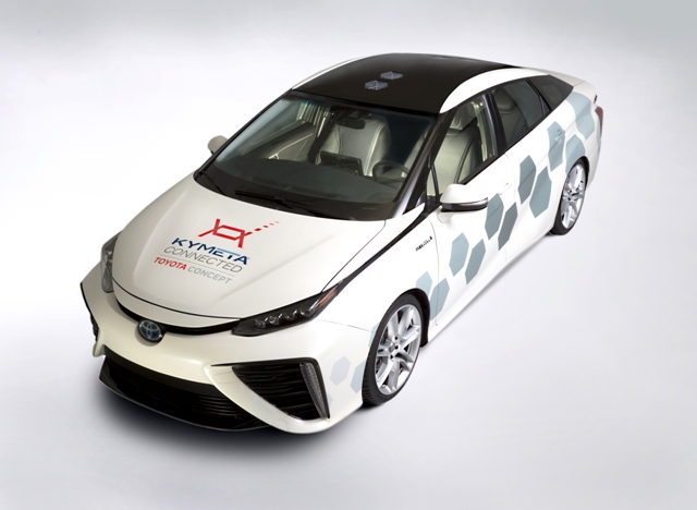 Водородният Toyota Mirai получава поддръжка от спътник