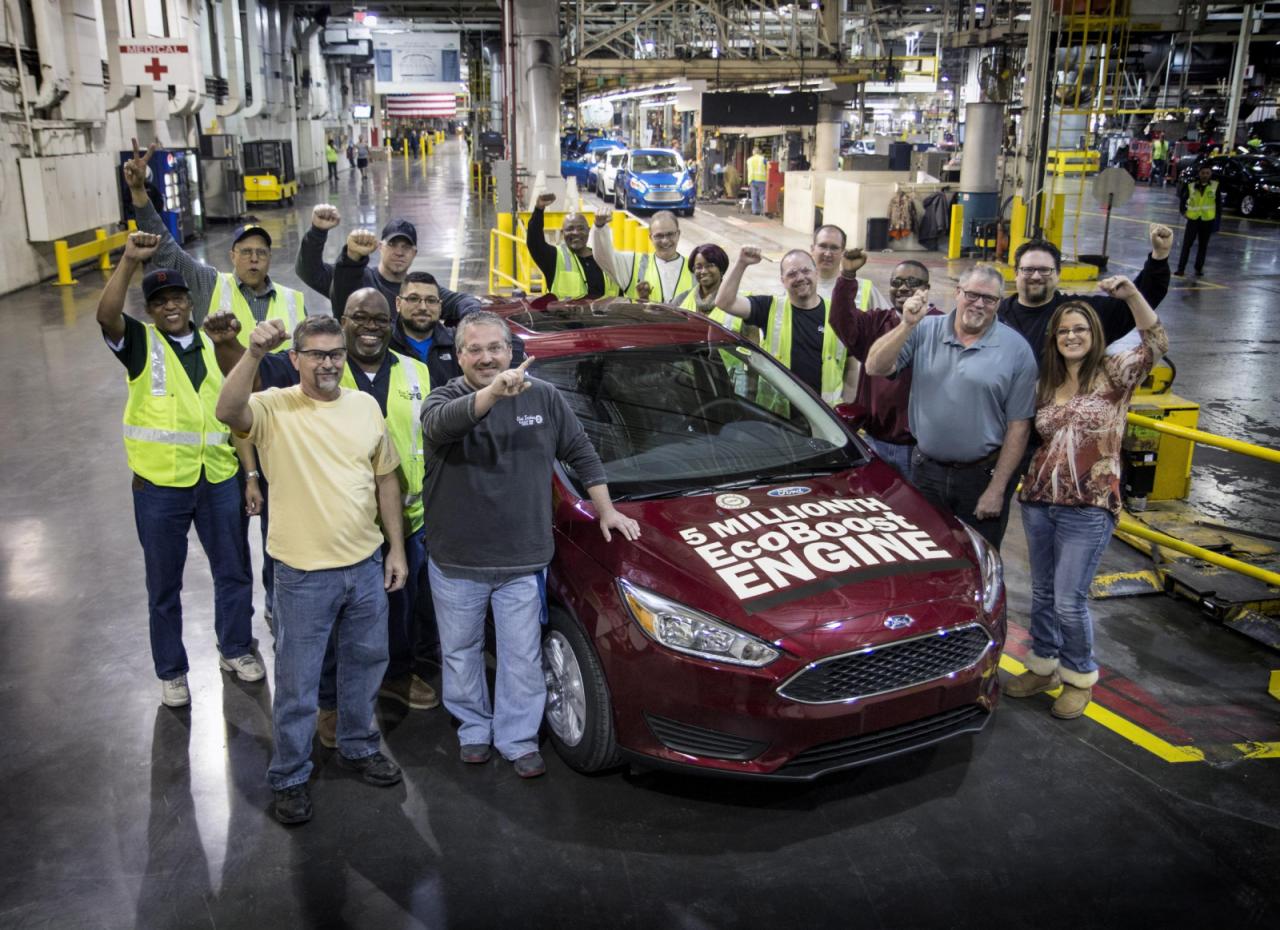 Ford сглоби 5 милиона автомобила с EcoBoost