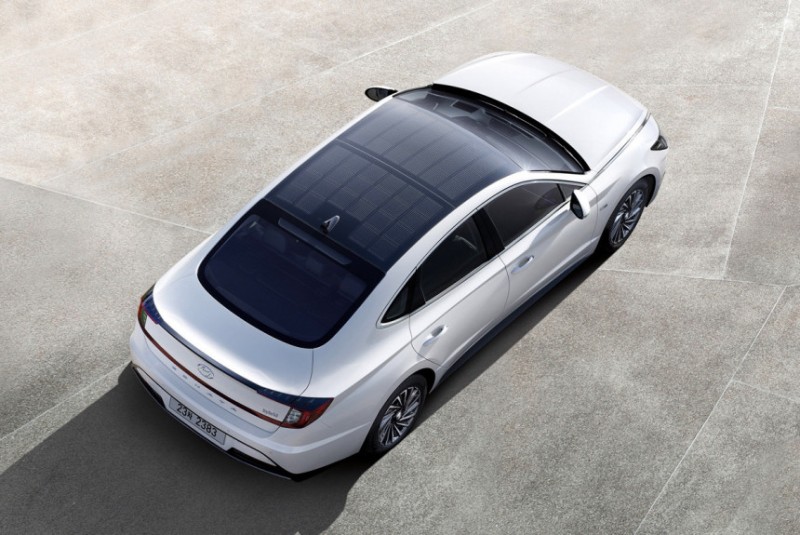 Слънчева батерия на покрива за Hyundai Sonata Hybrid