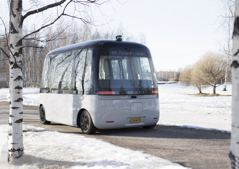 Уникален автономен автобус тръгва във Финландия
