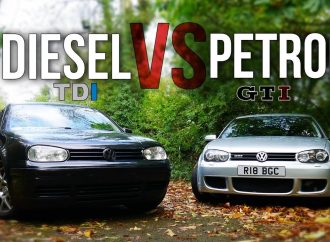 Дизел срещу бензин: VW Golf 1.8Т срещу 1.9 TDI (видео)