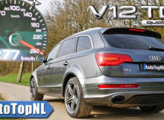 Audi Q7 V12 TDI на Аутобана: 0-100 за 5.5 сек., 263 км/ч макс. скорост (видео)