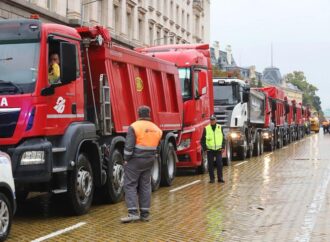МВР пише актове на шофьорите на тежкотоварни машини от протеста в София