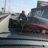 Тарикат с Porsche блокира околовръстното в София и вади палка на друг шофьор (видео)