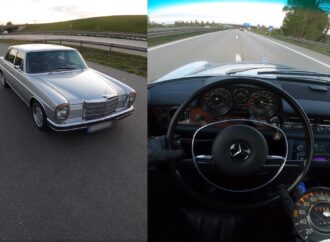 200 км/ч на Аутобана не са никакъв проблем за този почти 50-годишен Mercedes 280 W114 (видео)
