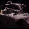 Това са остатъците от автомобила на Грожан